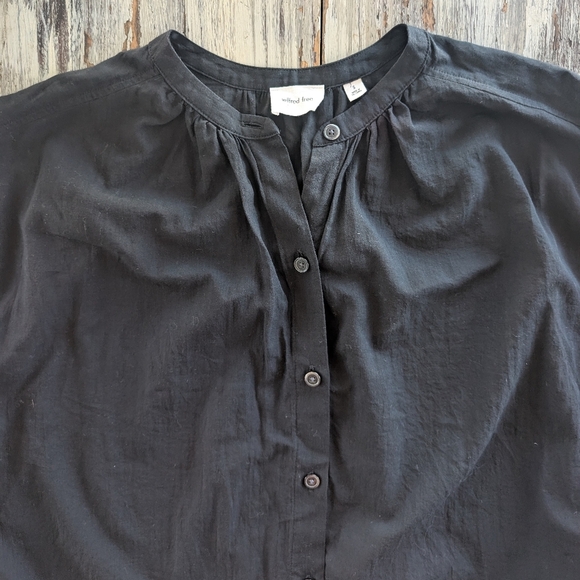 Aritzia Wilfred Free Lyra Blouse Women's Small Black - Picture 7 of 8